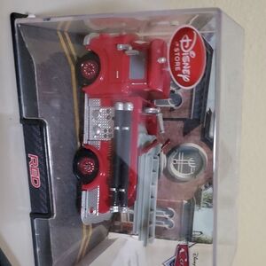Disney Red and Silver Fire Engine Toy